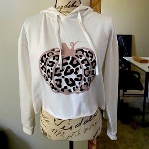 Cropped Pumpkin Fall Hoodie